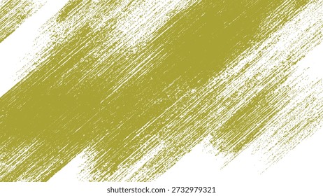 Yellow brush strokes on white background