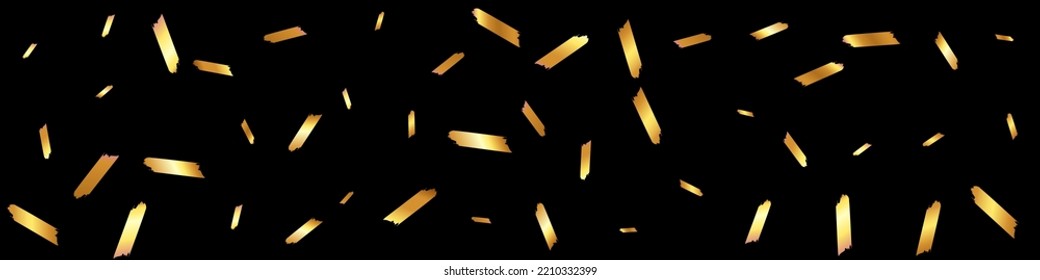 gelber, violetter, schwarzer Hintergrund. Gold Confetti Rich Design. Schlagt die Luxuspostkarte. Staubkunst Textur.