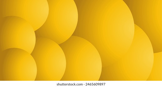Yellow Bubble Shape Gradient Background 