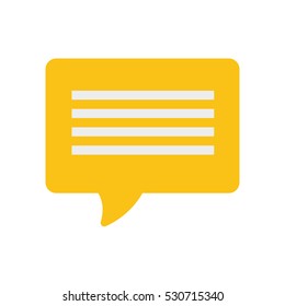 yellow bubble speech dialogue talk vector illustration eps 10