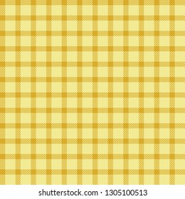 Yellow Buffalo Plaid Seamless Pattern - Classic buffalo plaid pattern design