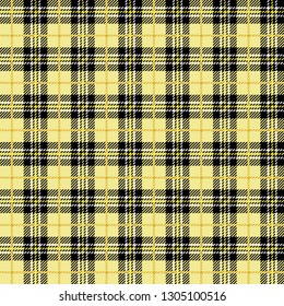 Yellow Buffalo Plaid Seamless Pattern - Classic buffalo plaid pattern design