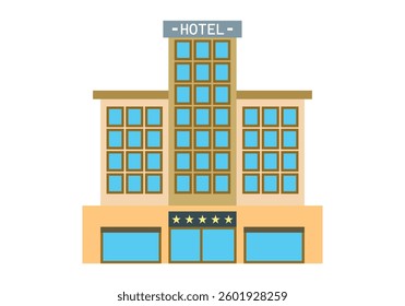 Yellow building of a five-star hotel