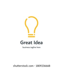 yellow bulb logo with question mark