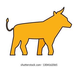 yellow bull symbol