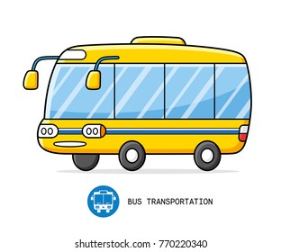 Yellow Bus Isolated