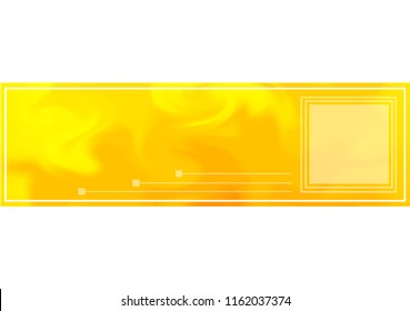 Yellow business card, vector.Abstract blurred background