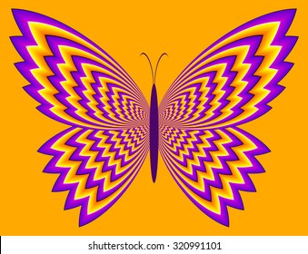 Yellow butterfly (motion illusion)