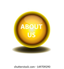yellow button  about us design. vector illustration.