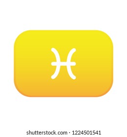 yellow button - fish zodiac horoscope