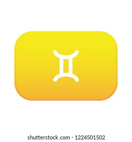 yellow button - gemini zodiac horoscope