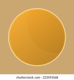 Yellow Button With Little Dots
