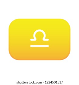 yellow button -scales zodiac horoscope