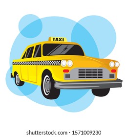 Yellow Cab vector illustration, perfect for t shirt design 