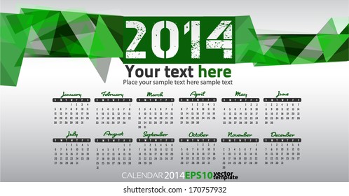 Yellow Calendar with grey background