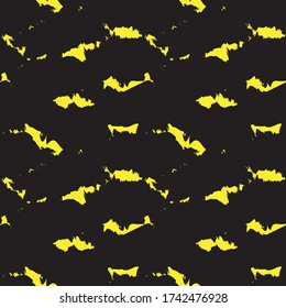 Yellow Camouflage abstract seamless pattern background suitable for fashion textiles, graphics