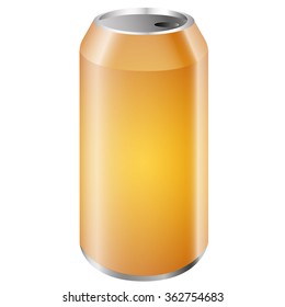 Yellow can drink. vector