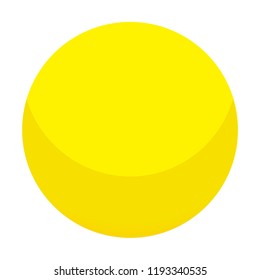 Yellow candy ball icon. Isometric of yellow candy ball vector icon for web design isolated on white background