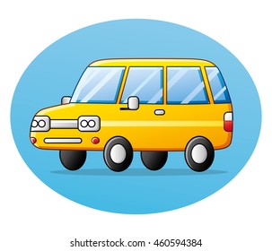 Yellow car icon.