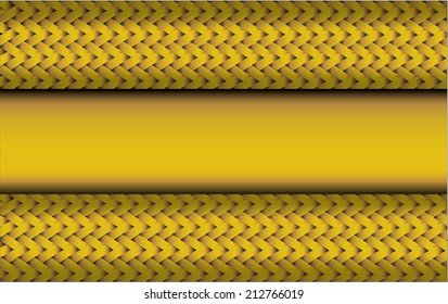 yellow carbon fiber texture  technology vector background . EPS10  