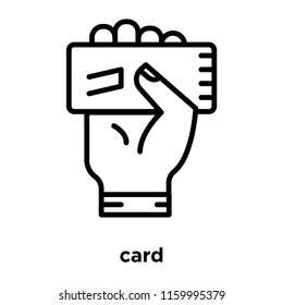 Yellow card icon vector isolated on white background, Yellow card transparent sign , line or linear sign, element design in outline style