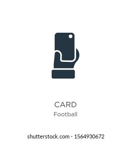 Yellow card icon vector. Trendy flat yellow card icon from football collection isolated on white background. Vector illustration can be used for web and mobile graphic design, logo, eps10