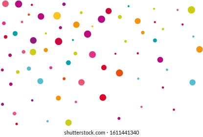 Yellow Carnival Rain Backdrop. White Invitation Polka Texture. Festival Texture. Festival Orange Backdrop.