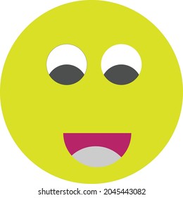Yellow Cartoon circle stock vector
