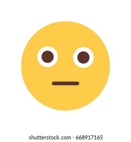 Yellow Cartoon Face Shocked Emoji People Stock Vector (Royalty Free ...