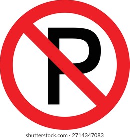 Advertencia amarilla sobre el icono de estacionamiento, símbolo triangular de advertencia de tráfico para la regulación vial, aviso de restricción del vehículo y conciencia de seguridad