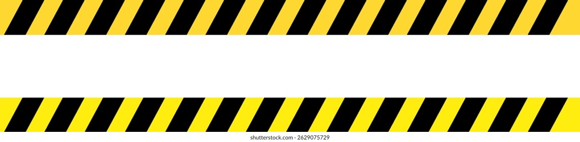 yellow caution tape icon. designed for industrial safety. roadwork construction. Caution tape border and safety stripe
