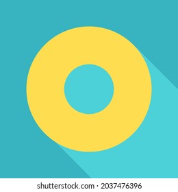 Ccd amarillo, ilustración, vector, sobre fondo blanco.