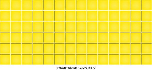 Yellow ceramic tiles texture abstract background vector illustration