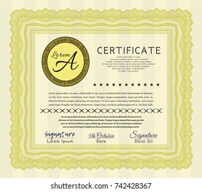 certificate paper nature vector template stock vector royalty free