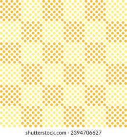 Yellow checker pattern with dot inside. checker seamless pattern vector. checker pattern. Decorative elements, floor tiles, wall tiles, bathroom tiles, swimming pool tiles.