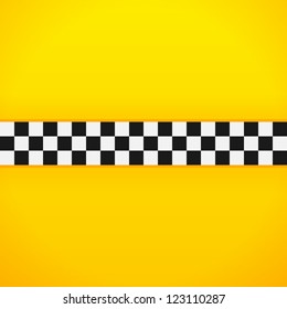 Yellow Checkerboard Pattern - Taxi black and white checks for New York cab