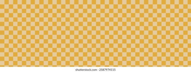 yellow checkered background. Background in a cage. Vector illustration. yellow chess pattern