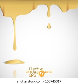 Yellow cheese background. Vector illustration. Eps 10.