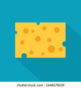 yellow cheese slice- vector illustration