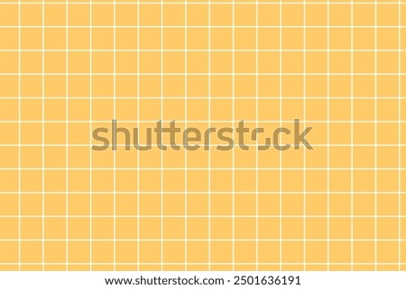 Yellow chequered seamless background. Grid backdrop with orange and brown lines. Autumn colours.
