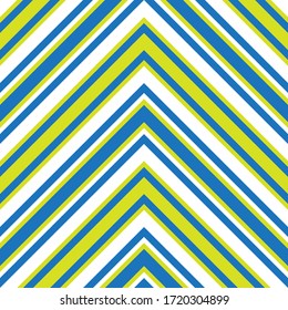 Yellow Chevron diagonal striped seamless pattern background suitable for fashion textiles, graphics