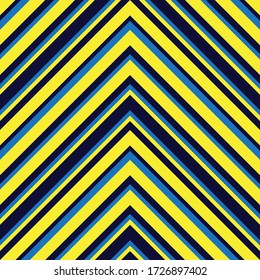 Yellow Chevron diagonal striped seamless pattern background suitable for fashion textiles, graphics