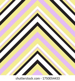 Color amarillo diagonal rayado fondo de patrón sin costura adecuado para textiles de moda, gráficos