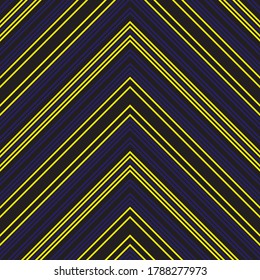 Color amarillo diagonal rayado fondo de patrón sin costura adecuado para textiles de moda, gráficos