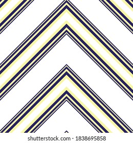 Yellow Chevron diagonal striped seamless pattern background suitable for fashion textiles, graphics