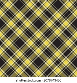 Yellow Chevron Plaid Tartan textured Seamless pattern design suitable for fashion textiles and graphics