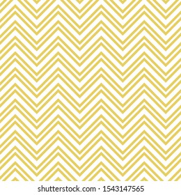 Yellow chevron trendy seamless pattern background.