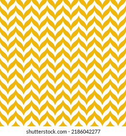 Yellow chevron and white background seamless pattern.