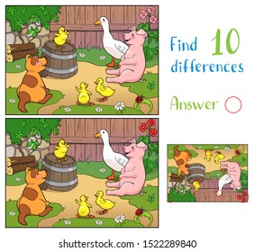952 Find the differences farm animals Images, Stock Photos & Vectors ...