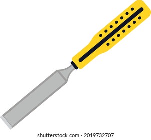 Cíesel amarillo, ilustración, vector sobre fondo blanco.